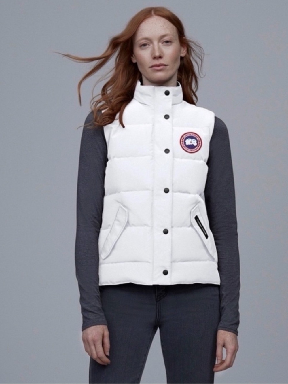 Canada Goose White Women's Down Fill Vest